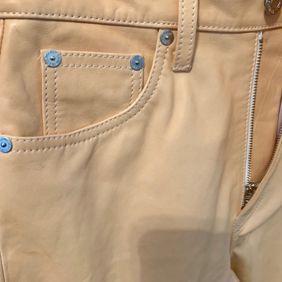 NWT Helmut Lang Leather Pants Femme Hi Bootcut / Straight Leg - Picture 7 of 12